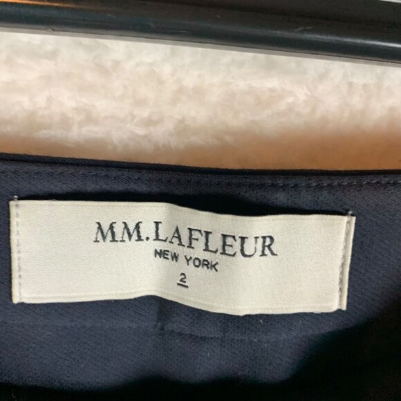 MM. LaFleur Women's The Foster Pant Power Stretch Side Zip Navy Size 2 9543 - Picture 7 of 15